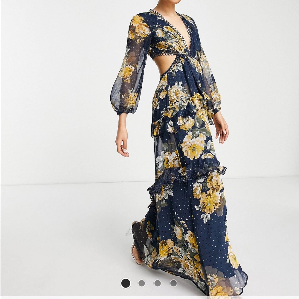 Petite floor length dress